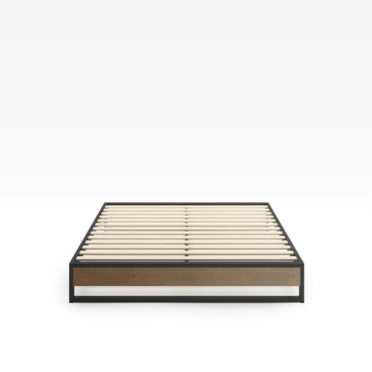 Rome Metal and Wood Platform Bed Frame | سرير Nakhlaa