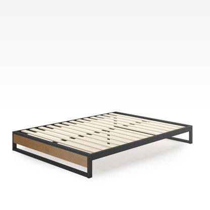 Rome Metal and Wood Platform Bed Frame | سرير Nakhlaa