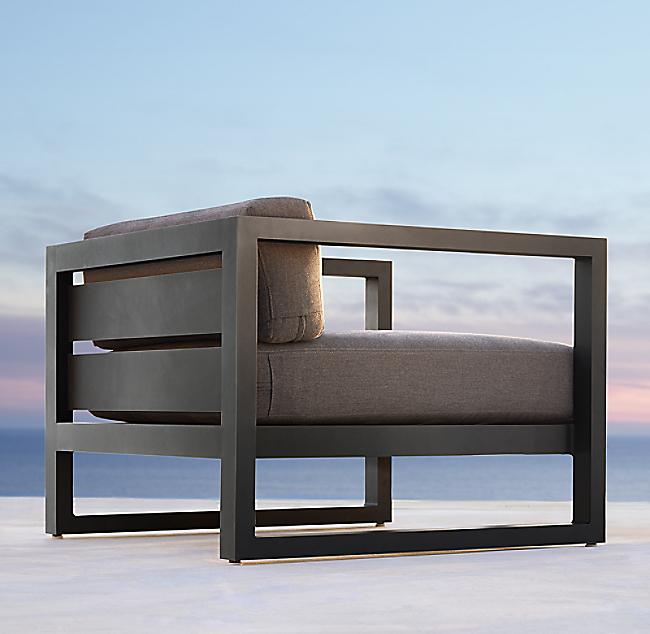 Linden Lounge Chair + Pouf Nakhlaa