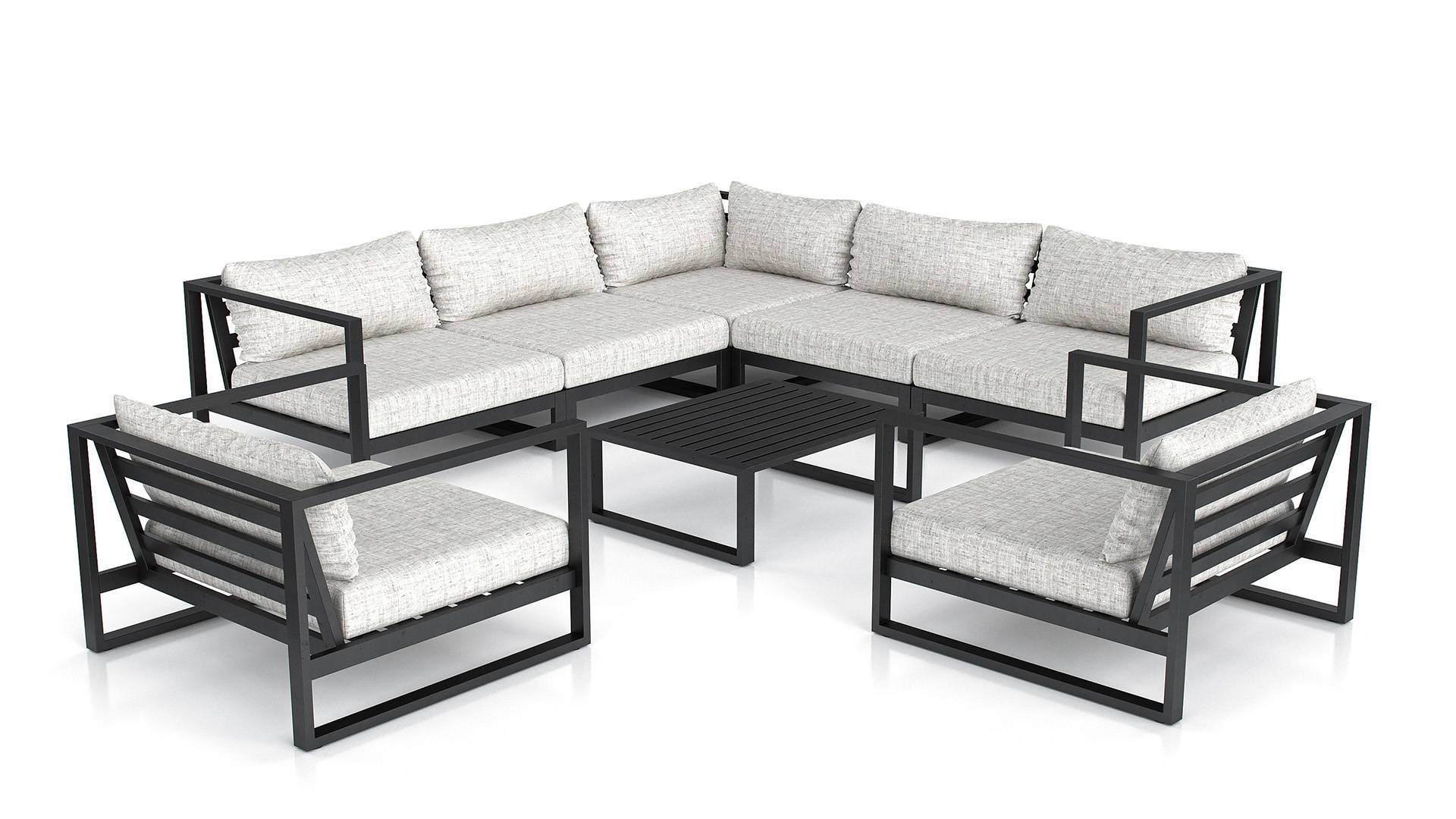 Niesky XL Outdoor/Indoor Furniture Set Nakhlaa