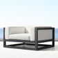 Lenzen Lounge Chair + Pouf Nakhlaa