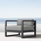 Linden Lounge Chair + Pouf Nakhlaa