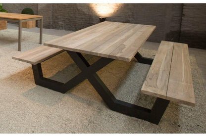 Herten Dining Set (Table & Bench Set) Nakhlaa