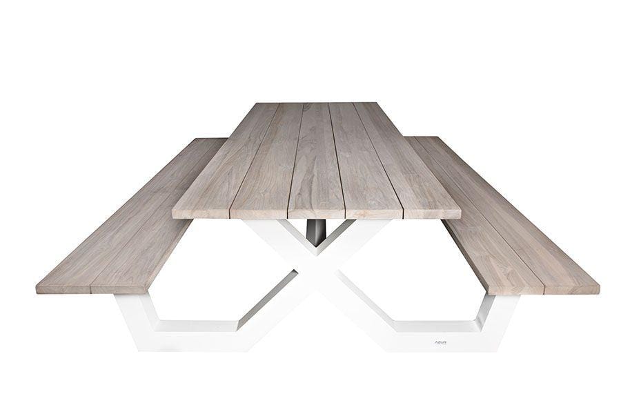 Herten Dining Set (Table & Bench Set) Nakhlaa